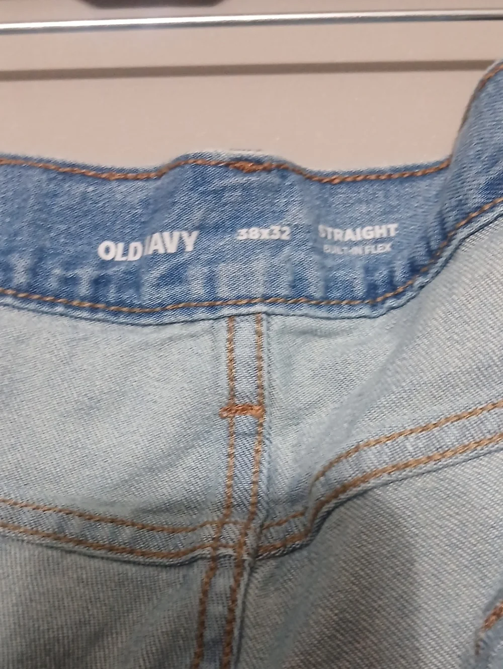 Mens 38x32 Old Navy Light Wash Straight Leg Jeans